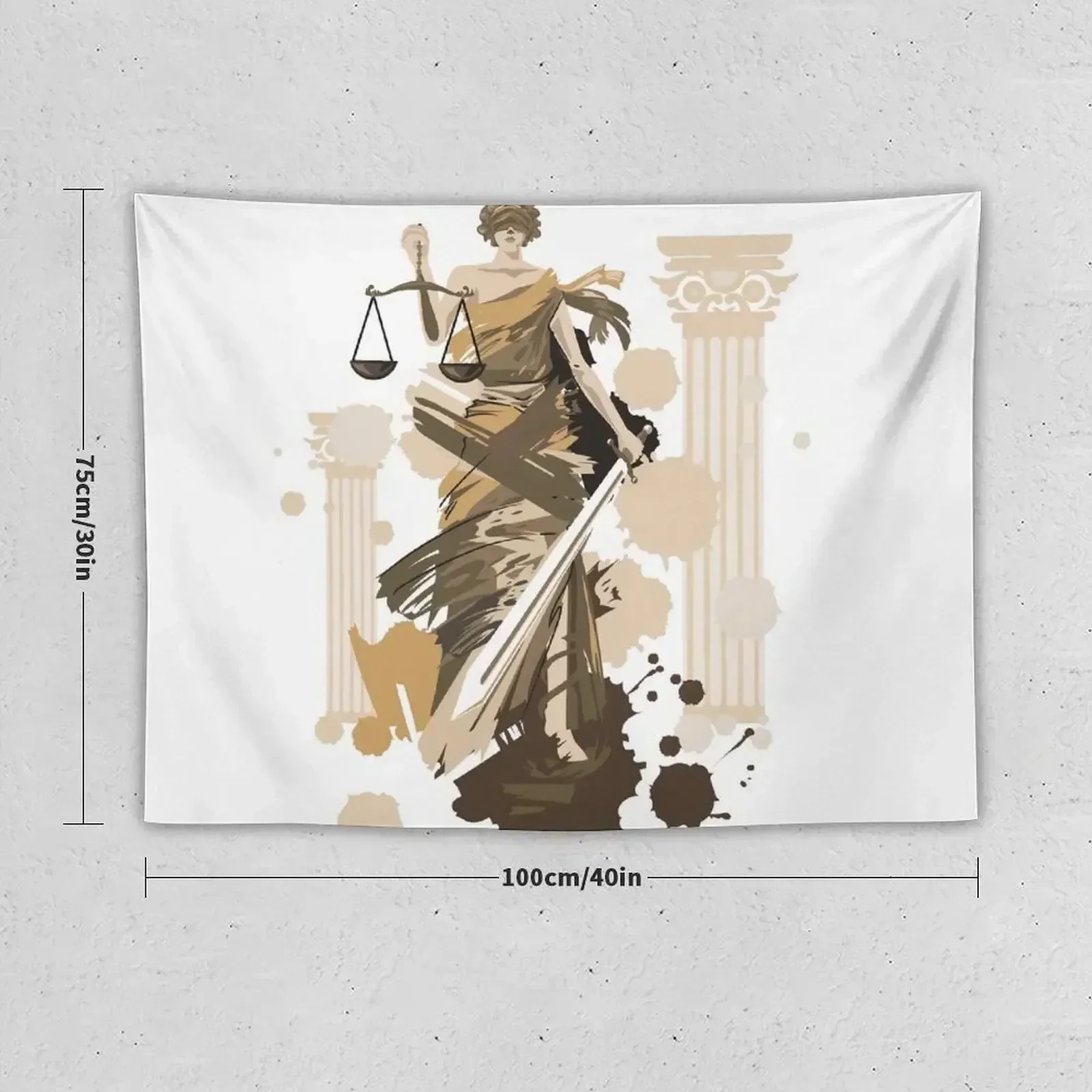 Lady of Justice Tapestry Cute Decor Home Decoration Accessories Decorations For Room Aesthetic Room Decor Tapestry