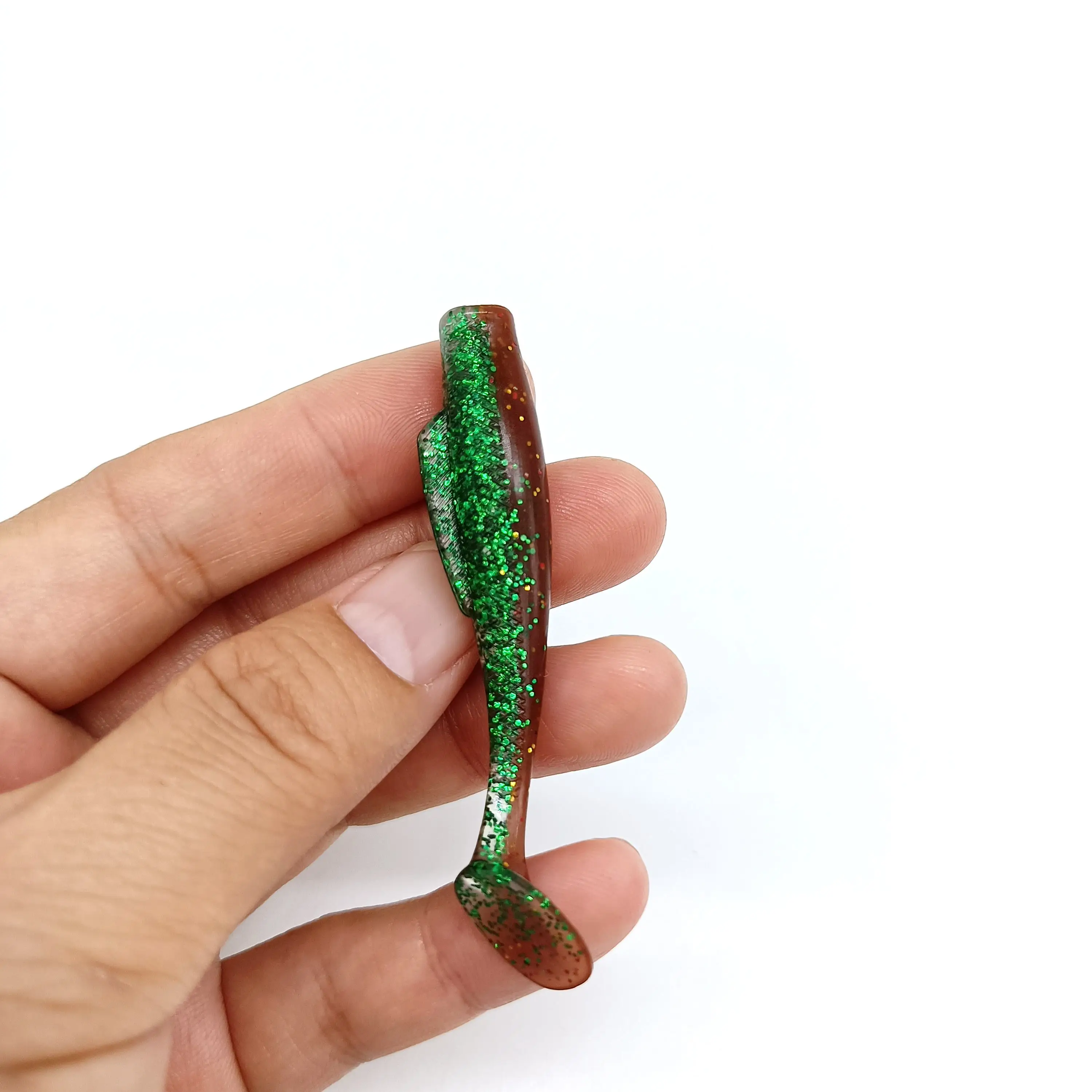 DUODUOYU 6PCS New T-Tail Soft Fishing Lure 2.3g/67mm Floating  Swimbait Wobbler Artificial Bait Silicone Bass Fishing Tackle