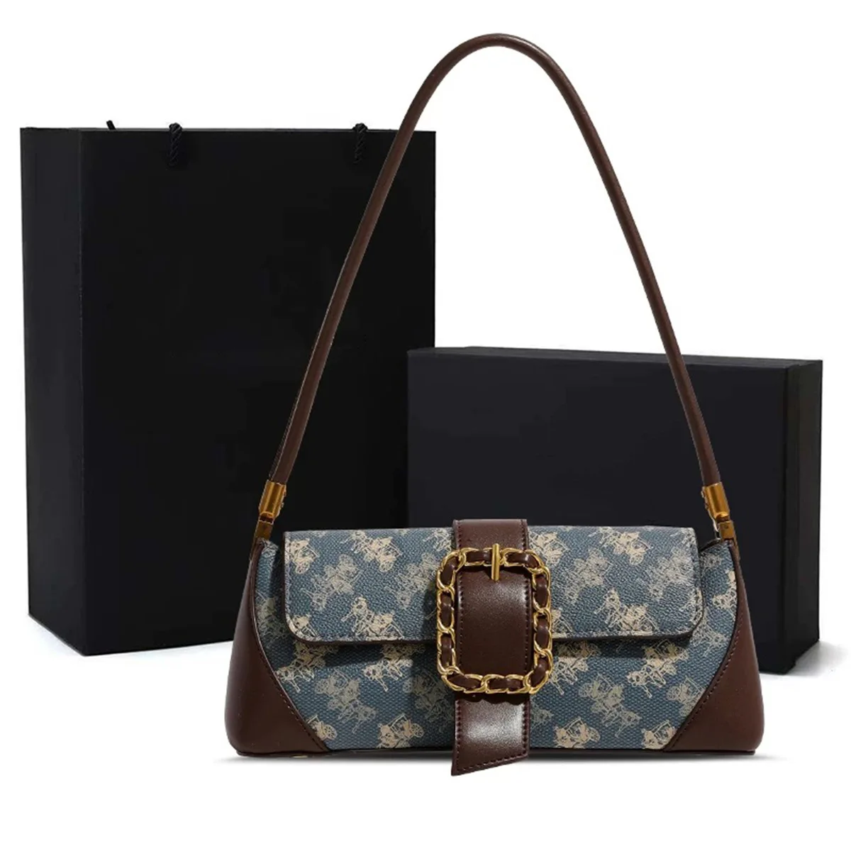 

Роскошная модная классическая сумка для подгузников, женская вместительная дизайнерская сумка-тоут, элегантная минималистичная винтажная стильная сумка через плечо для повседневного использования