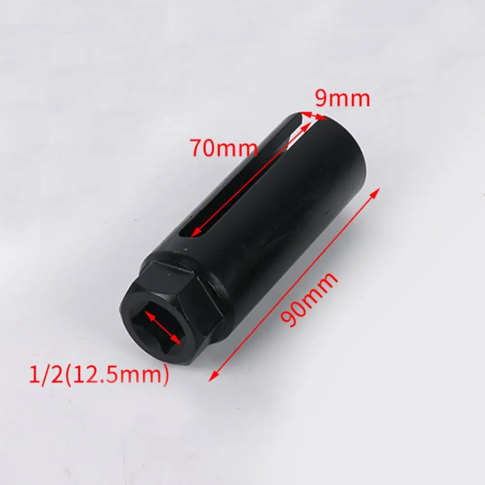Selongsong Sensor Oksigen Mobil 22mm 6 Titik 1/2 inci Drive 7/8 inci Soket Kunci Pas Baja Tahan Lama Alat Pelepas dan Pemasangan