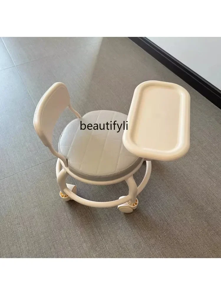 Growth Chair with Roller Skating Fun Occurrence Baby Chair Multi-Functional Dining Table and Chair Household Small Bench