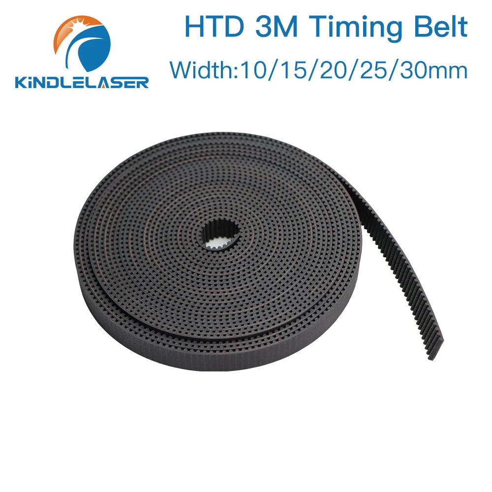 KINDLELASER HTD3M PU Open Belt 3M 5mm - 40mmTiming Transmission Belt 3M Polyurethane for CO2 Laser Engraving Cutting Machine