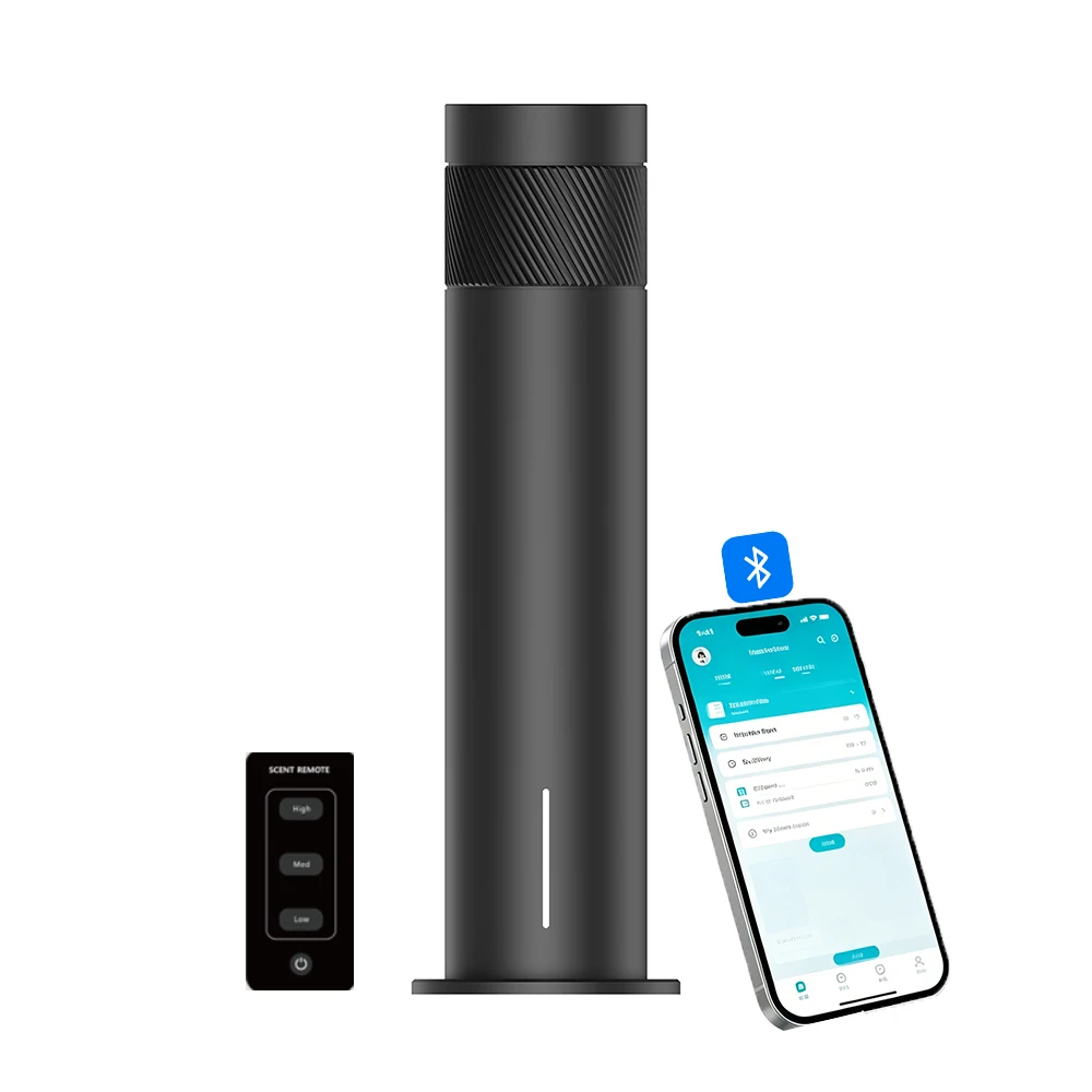 Quiet Smart Aroma Scent Machine 120ml Waterless Essential Oil Diffuser Bluetooth APP Control Standalone Fragrance for Bedroom