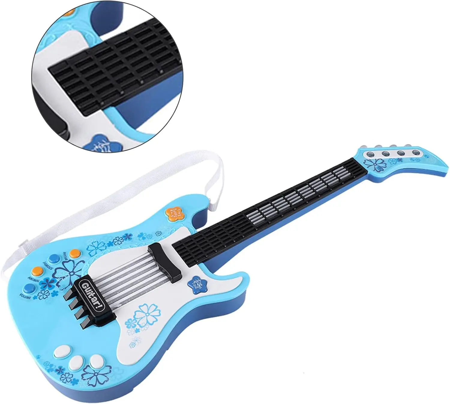 Multifunctioneel gitaarbasspeelgoed voor jongeren - Lichtgewicht muziekinstrument voor muziekbeginners, gitaarspeelgoed voor kinderen