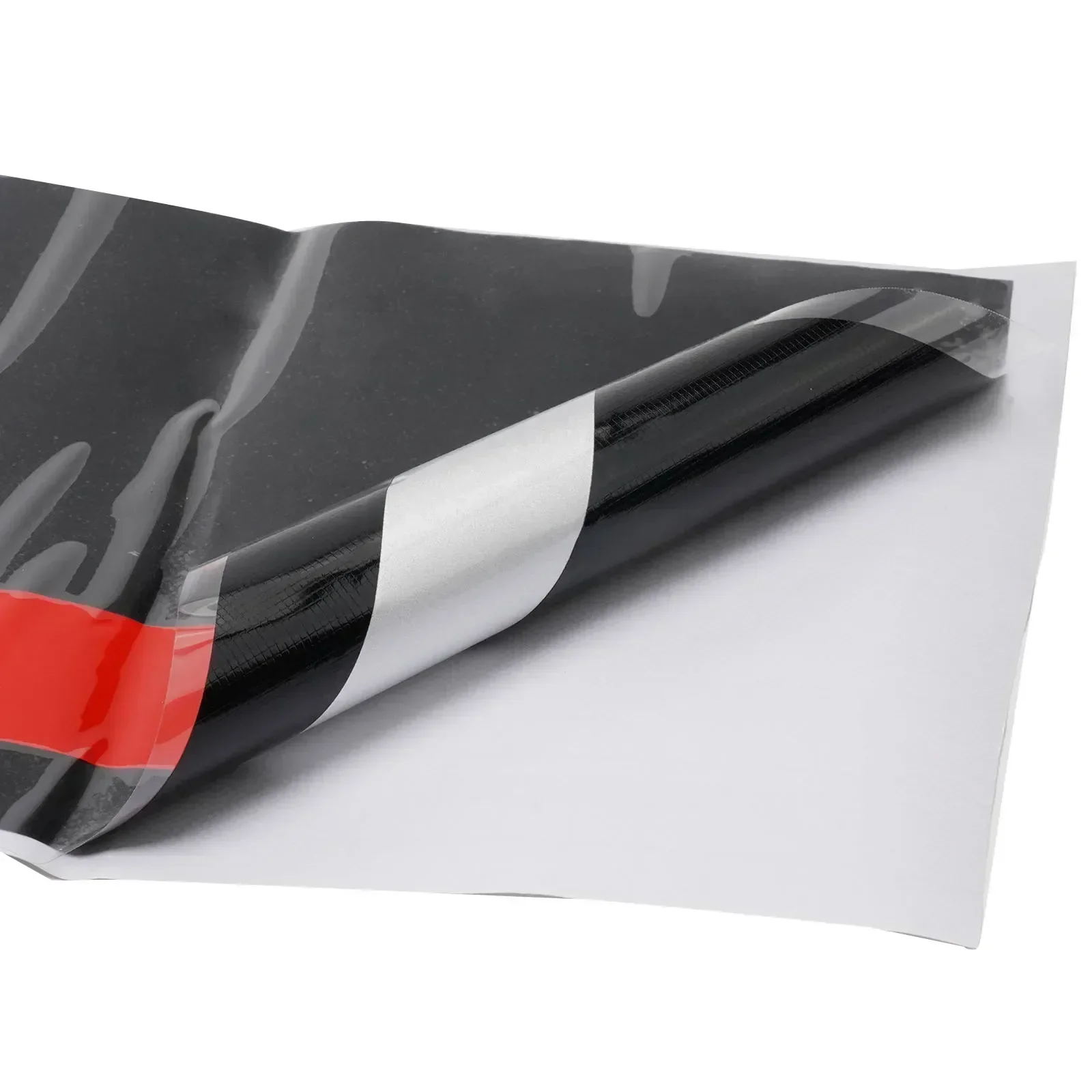 55'' * 7'' Rally Stripes Racing Trim Car Body Front Hood Decal  Matte Black With Red Vinyl Car Sticker Car Styling