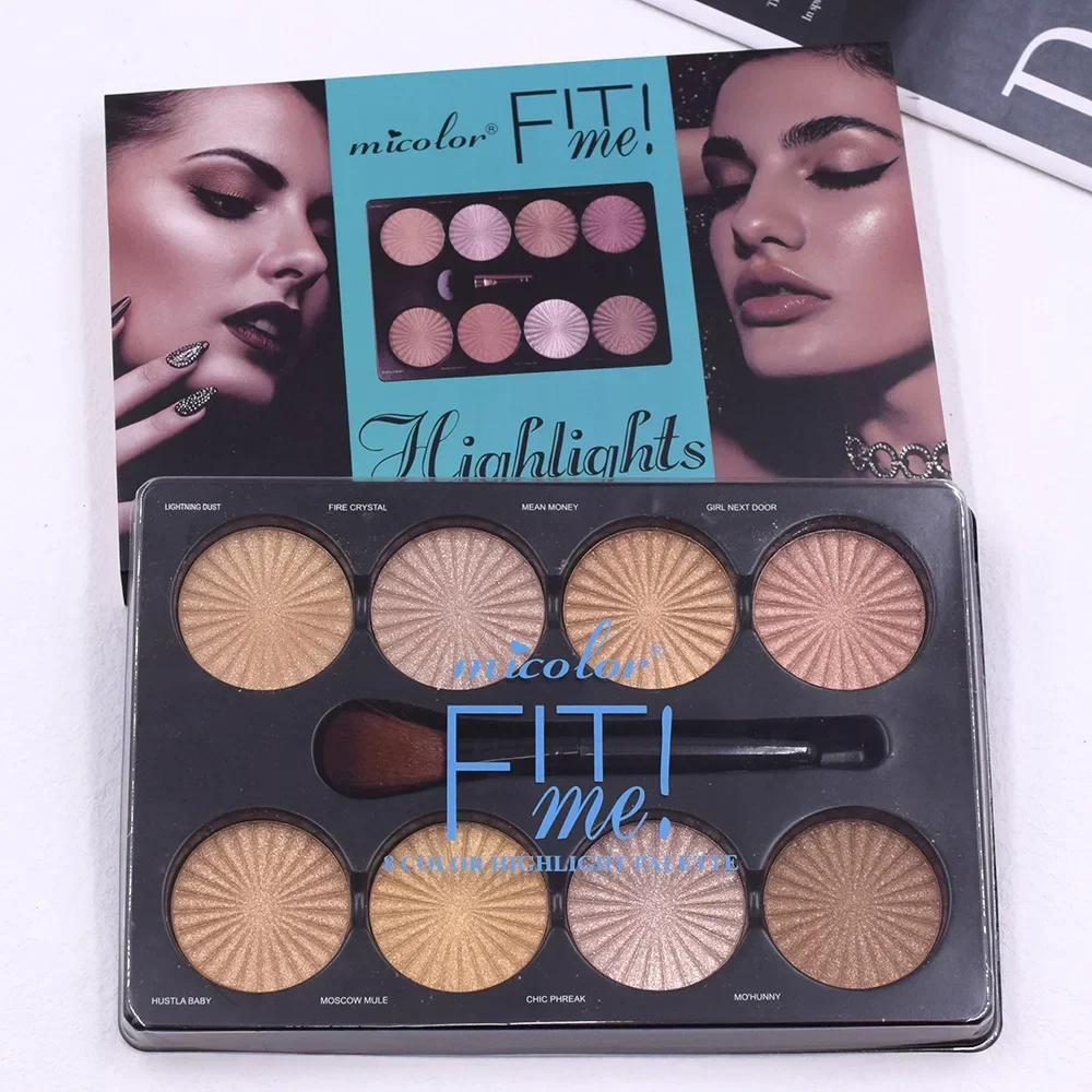 Micolor 8 Colors Repair Makeup Palette Highlight Makeup Brush Brightening Face  Bronzer Powder Contour Palette  Make Up