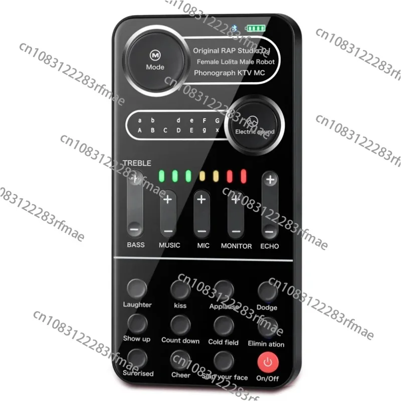 

I9 Voice Changer Phone with OTG USB Sound Card for Music Live Streaming Portable External Live Sound Card Earphone Set