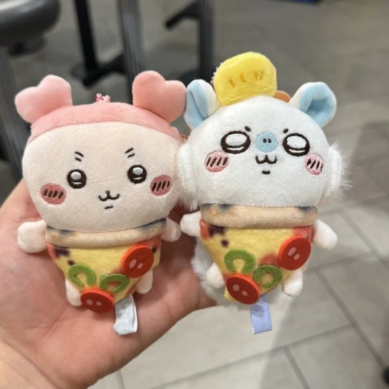 Momonga Kani Halloween Pizza Cross Dressing Plush Stuffed Toy Keychain Canvas Bag Pendant Cartoon Holiday Gifts for Students