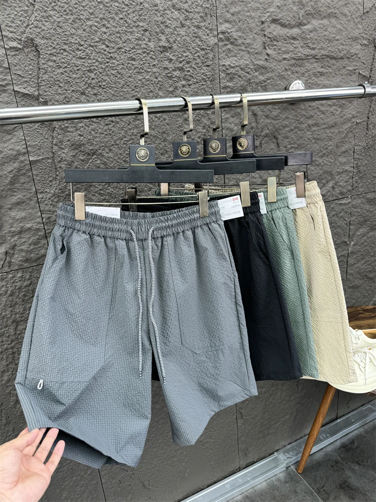 

Svip Island Country Junkou 3D Cool Feeling Bubble Cloth Summer Faion Color Comfortable Men's orts Casual Pants Five...