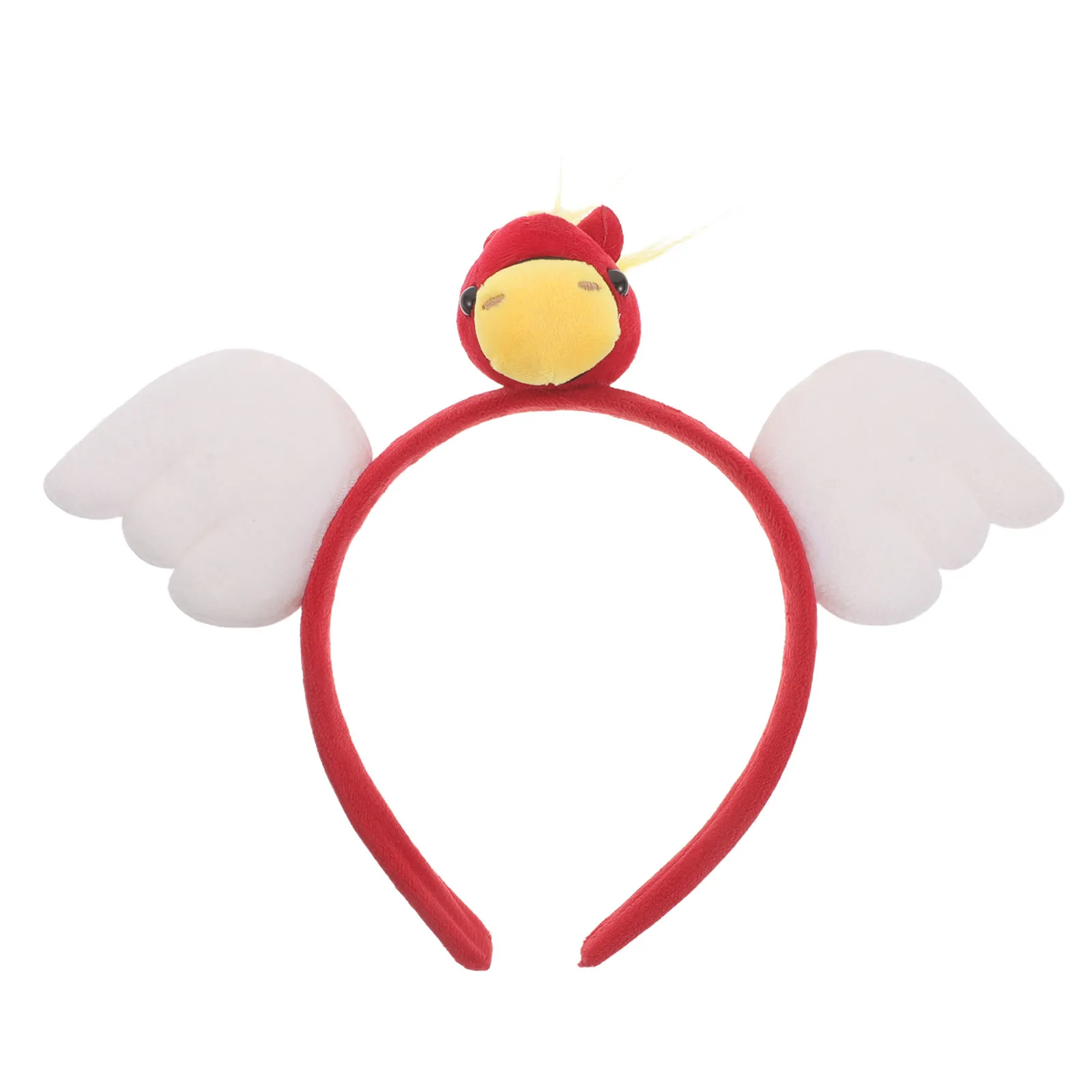 

Horse Headband Red Zodiac Winged Flying Horse Hair Accessories New Year Party Headwear Photo Props Spring Festival Birthday