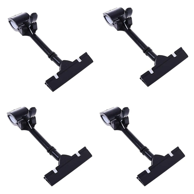 

30PCS Adjustable Plastic Sign Holder,Clip-On Style Double Head Display Clips Rotating Reuse Sign Price Tag For Store