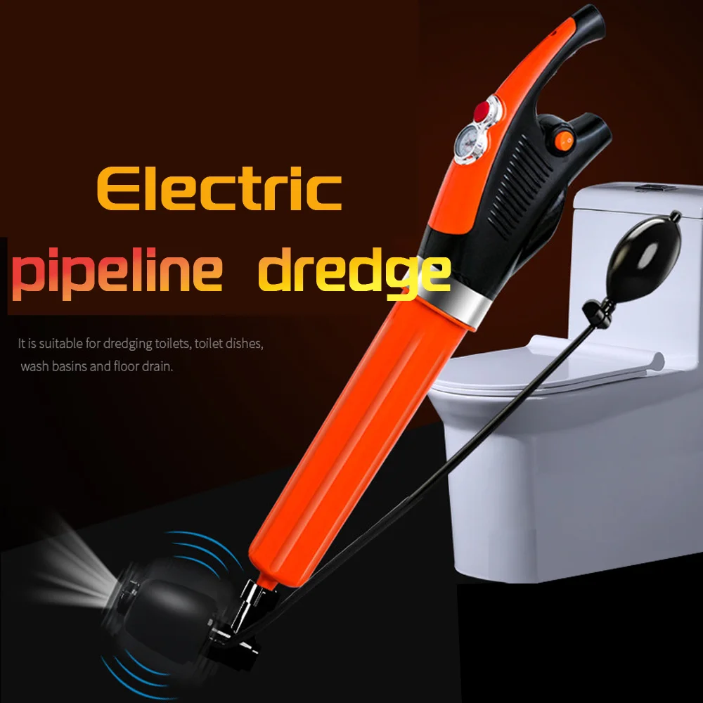 

Power Pipeline Dredge Is A Gun On Household Bathroom Floor Drain Toilet Closestool Is Blocked Open Tools 0004