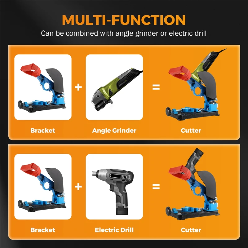 2 with 1 Bracket Electric Drill Angle Grinder Fixed Auxiliary Universal Bracket Polishing Machine Conversion Cutting Machine