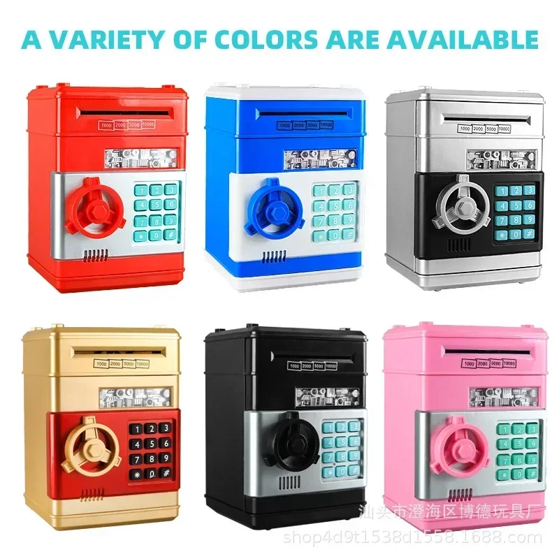 Children's safe small mini deposit box safe deposit box coin deposit box fingerprint hotel anti-theft password