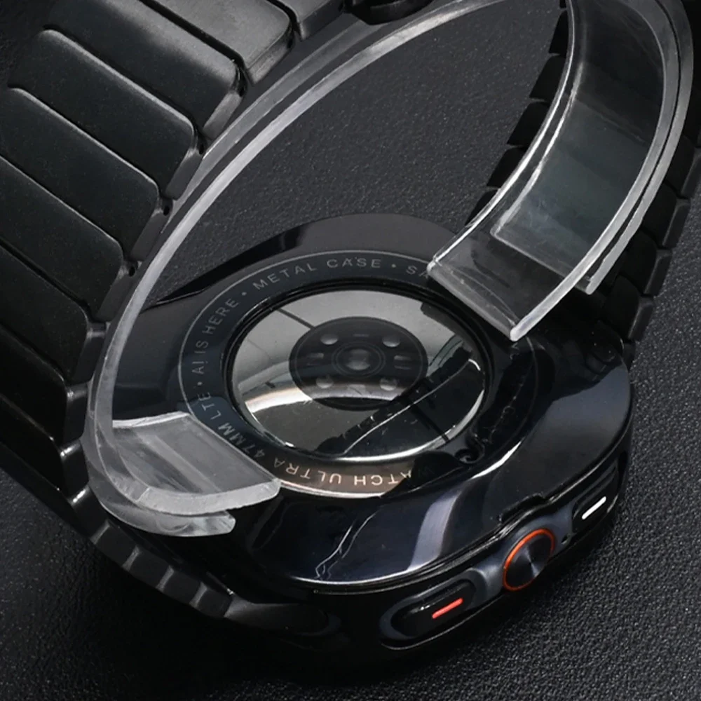 Men Protective Case for Samsung Galaxy Watch Ultra 47mm Aluminium Alloy Cover for SAMSUNG ULTRA 7 Screen Protector Accessories