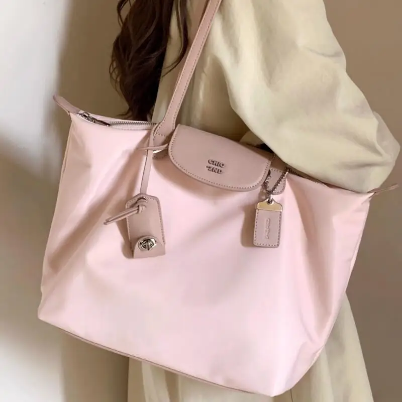 Women\'s Bags New Pink Tote Bags Fashion Advanced High Capacity Backpacks Leisure Korean Style Handheld Bags Trend Shoulder Bags