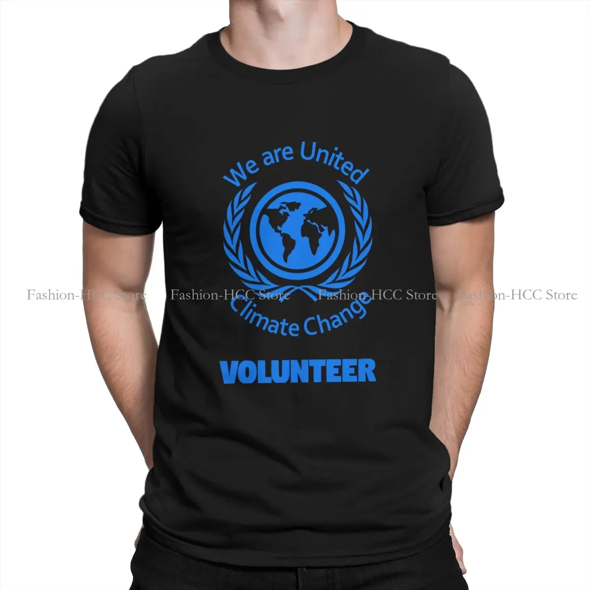 We Are United Climate Change O Neck TShirt Environmental Protection and Technology Basic Polyester T Shirt Man's Tops Fashion