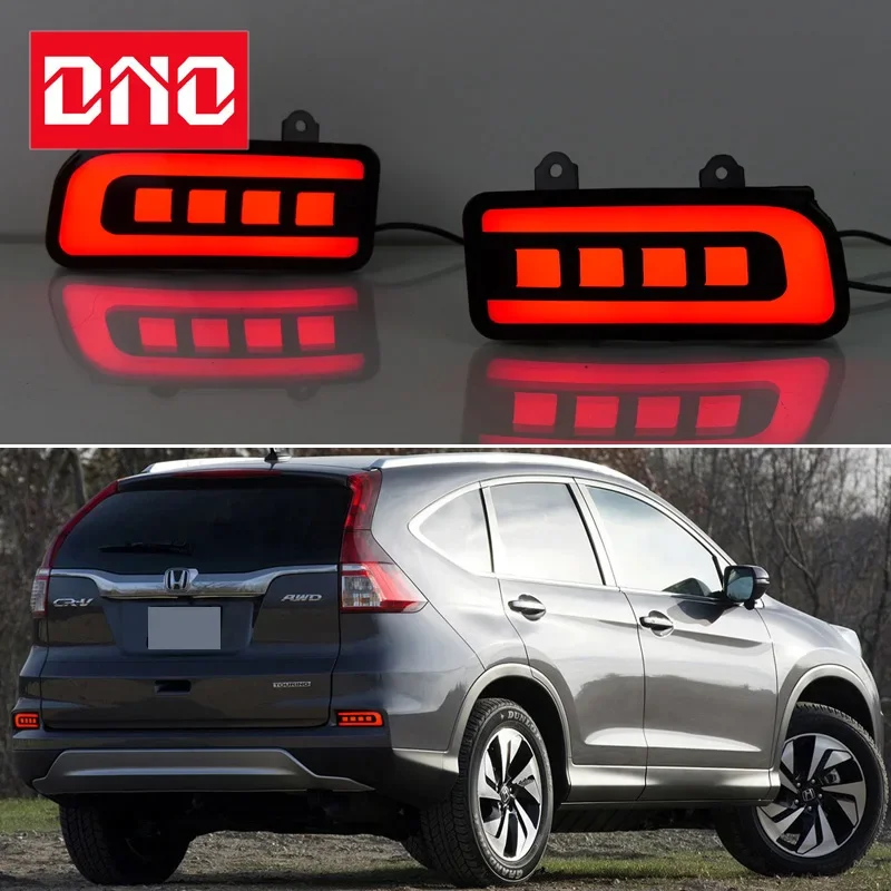 

Car LED Rear Bumper Lamps For Honda CRV 2015 2016 Brake Light Turn Signal Backup Reflector Lamp Taillights Car Fog lamp