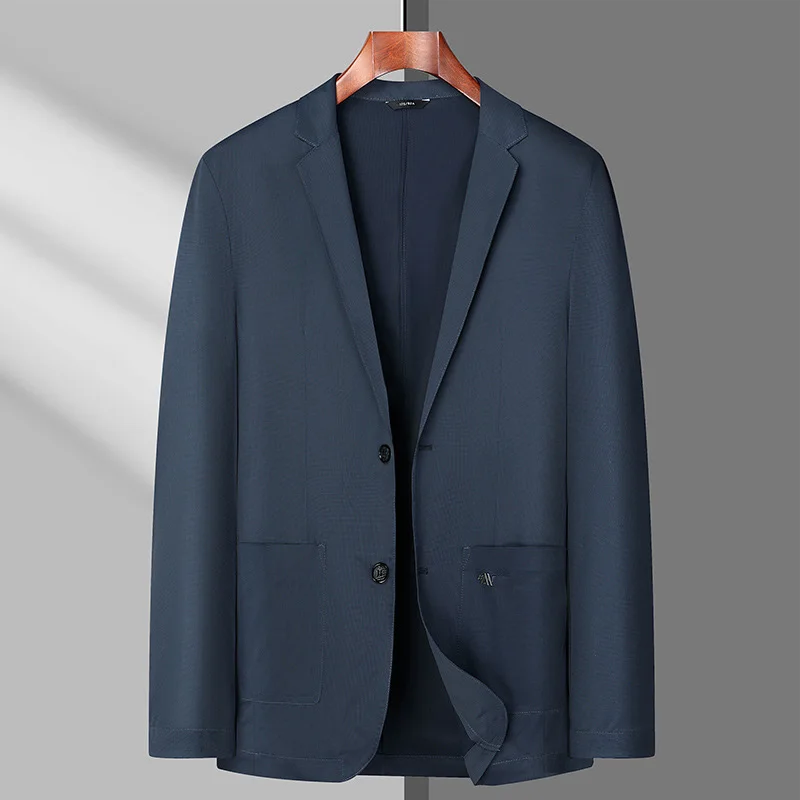 Summer Thin men blazer Ice Silk Breathable Stretch Casual Suit 7XL 8XL Plus Size Suit Jacket 6XL Lightweight blazers 145kg