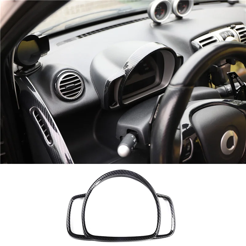 Car Instrument Frame Plastic Decorative Stickers For 2008-2014 Old Mercedes Smart 451 Fortwo Car Accessories Interior Styling