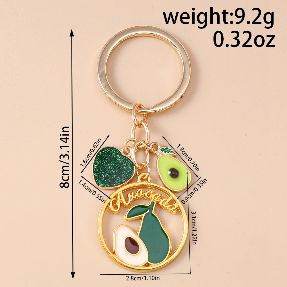 Aihua Schöne Cartoon Rote Kirsche Zitrone Wassermelone Erdbeere Schlüsselanhänger Simulation Früchte Schlüsselanhänger Handtasche Anhänger – Detail 10