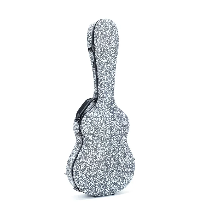 Rainbow fashion design bass guitar case fiber glass material box must be concert perfect partner