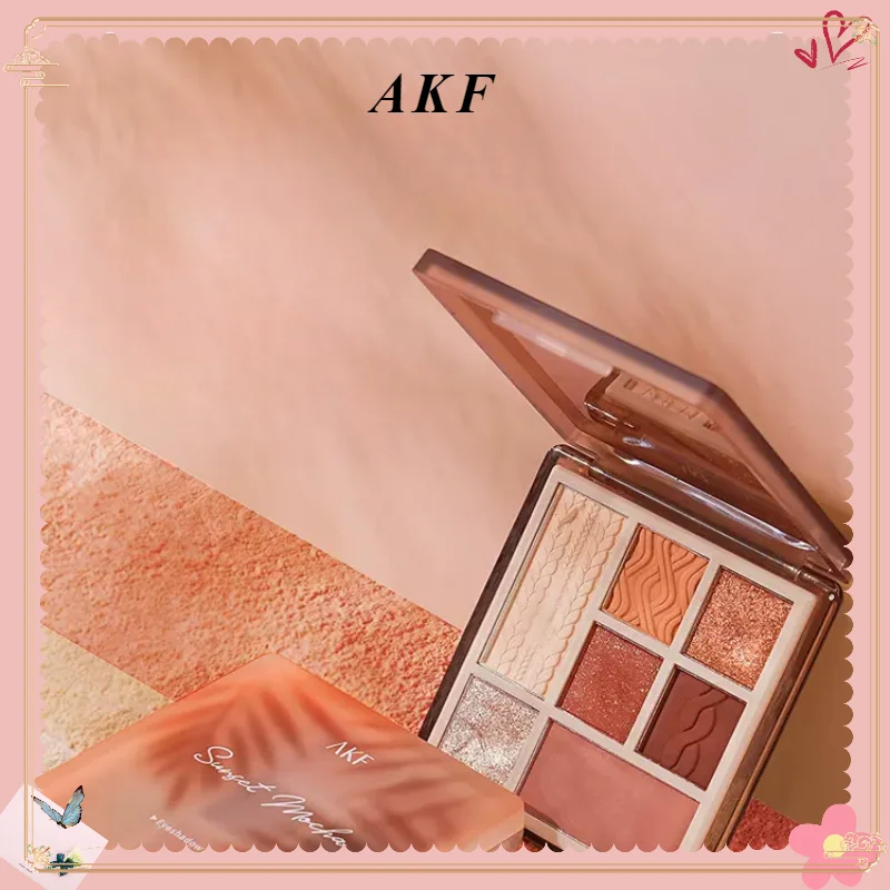 

AKF seven color comprehensive eye shadow plate earth color system matte one plate multi-purpose do not take off makeup novice