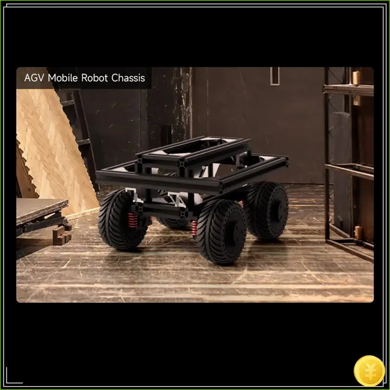 All-Metal Compact UGV Suspension (A), High-Strength Spring, 7.5KG Load Capacity, Suitable For DDSM115 Hub Motor
