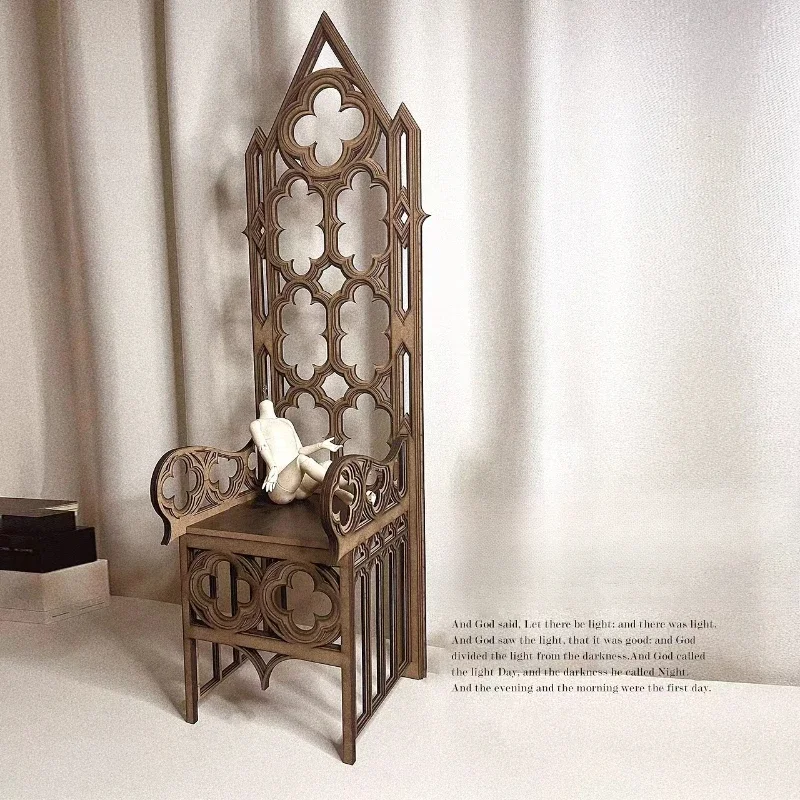 Gothic baby chair for baby 6 points 4 points 3 points Miniature model handmade [Material package]