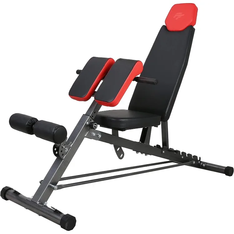 

Multi-Functional FID Weight Bench for Full All-in-One Body Workout – Hyper Back Extension, Roman Chair, Adjustable Ab Sit up