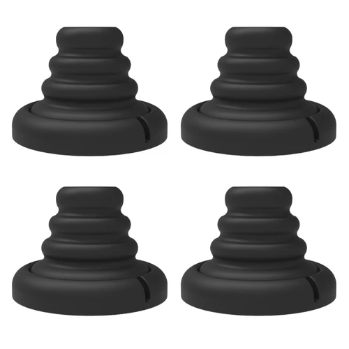 Imagen 1 del producto 4 Uds amortiguadores de silicona amortiguadores protectores juego de cojines de impacto almohadillas anticolisión para esquinas de puertas de coche y muebles