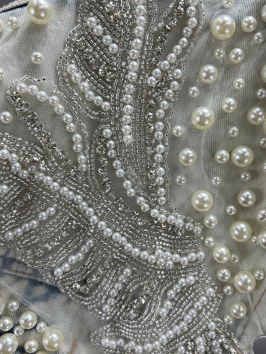 TWOTWINSTYLE Colorblock Loose Spliced Single Breasted Vest for Women Lapel Sleeveless Patchwork Pearl Top Female Clothing New