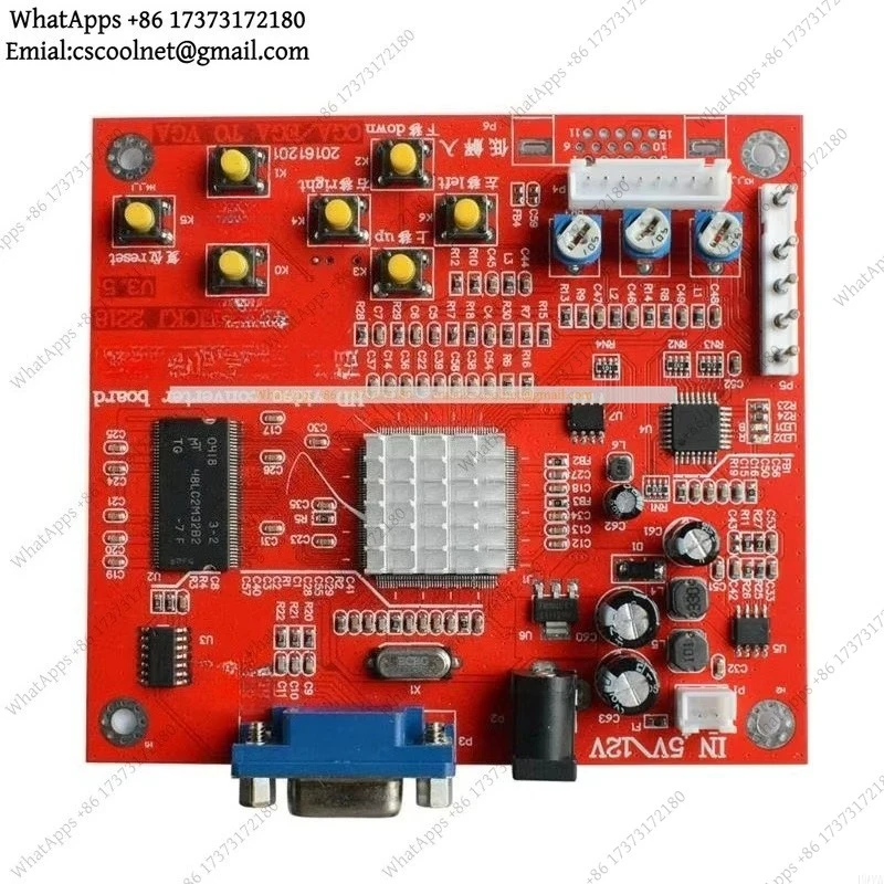 k06 RGBS CGA To VGA Converter Board Game Console Accessories