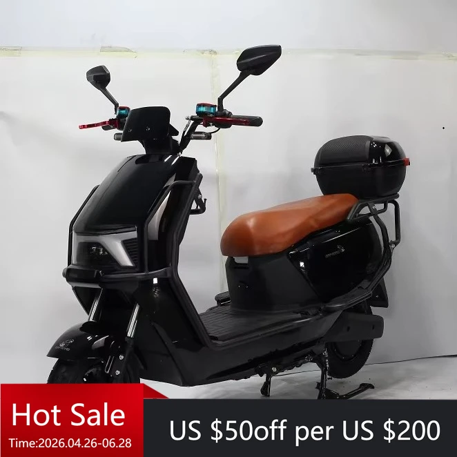 

2026 New Adult 72v Electric Motorcycle 800W 60v High Speed 14 Inch Scooter Electric Motorcycle