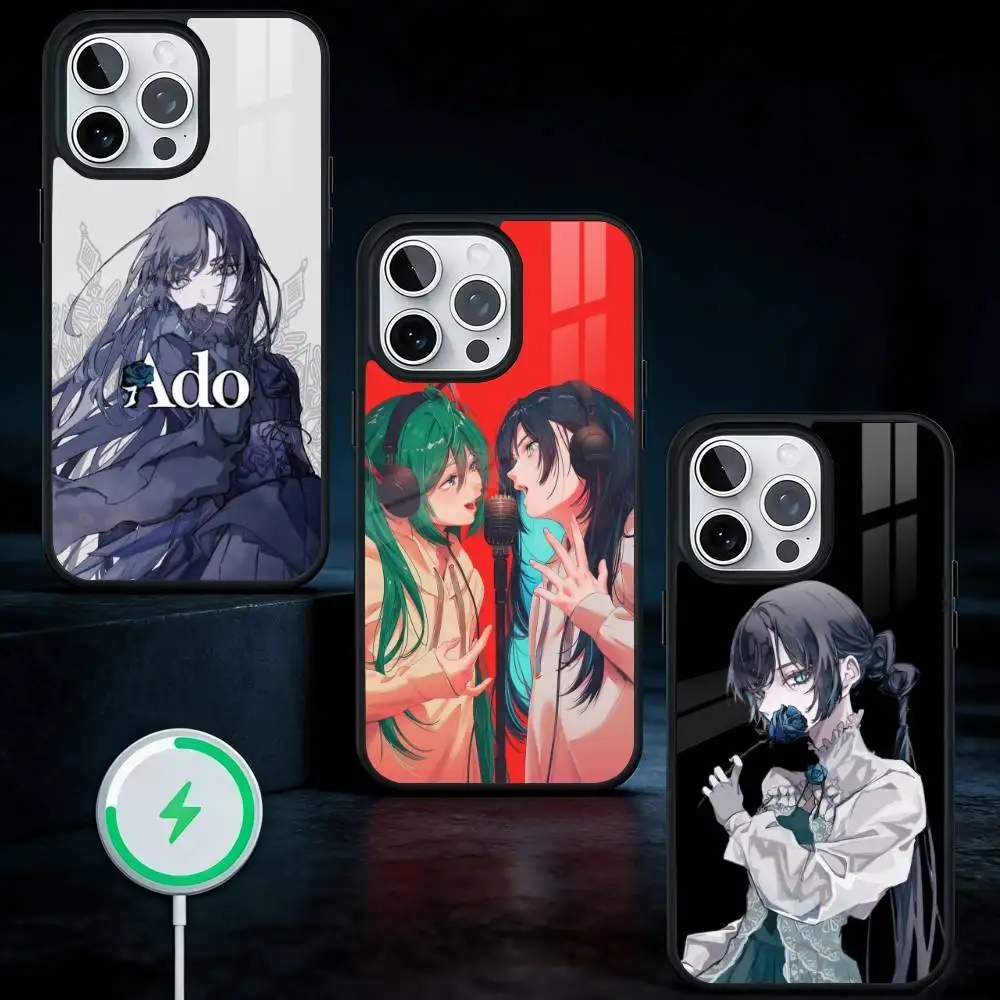 

A-Ado K-Kyogen Phone Case For iPhone17,16,15,14,13 Plus,Pro Max Magnetic For Magsafe Wireless Charging