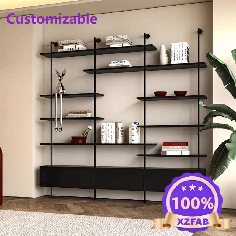 Factory Direct 2026 Bedroom Shelf Industrial Rotating Storage Library Book Luxury Interior Estante Bookshelf Books