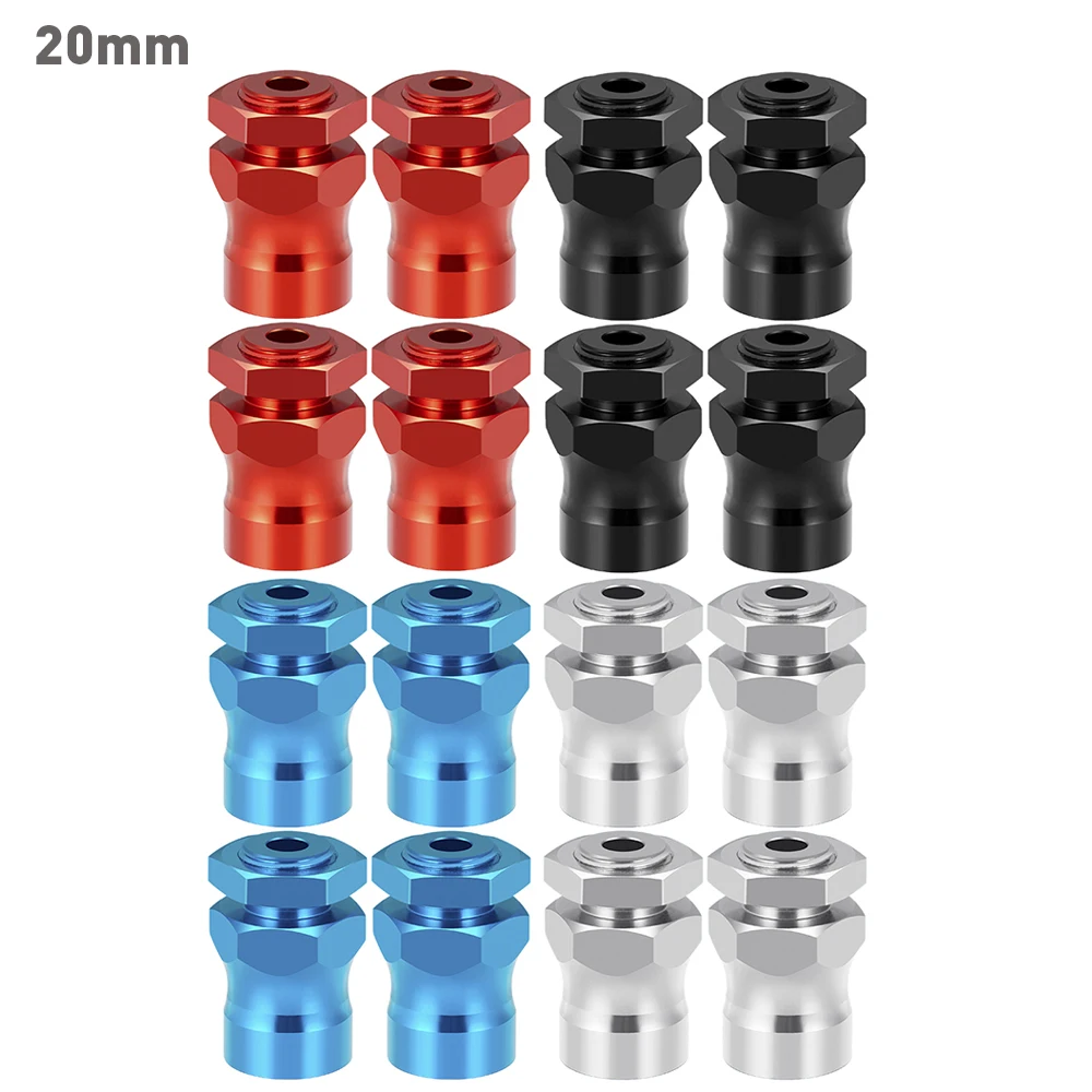 YEAHRUN 4Pcs/Set 15/20/30mm Extended 12mm Conversion to 17mm Wheel Hex Hub Adapters for 1/10 RC Car Upgrade Accessories Parts