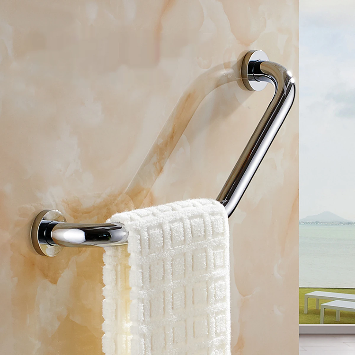 

Подлокотник из нержавеющей стали для ванной комнаты, подлокотник для ванны для пожилых людей, утолщенная противоскользящая ванная комната, доступный подлокотник для унитаза