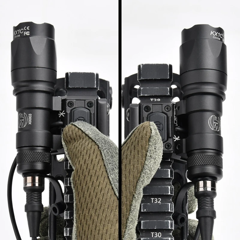 

Тактический фонарь Surefire M300A/M600C с дистанционным переключателем UN HotButton, для страйкбола и охоты, совместим с 20-мм рельсами, фонарь Scout Light