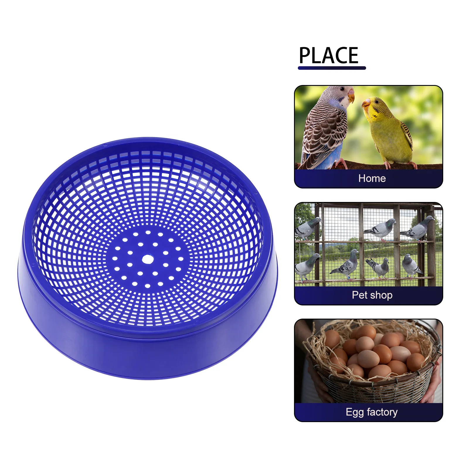 3pcs Plastic Bowl Large Capacity Egg Container Durable Lightweight Breeding For Pigeon Dove Pet Bowl Bird Incubate Nest Pet