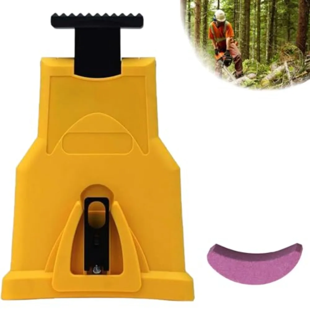 Universal Teeth Chainsaw Sharpener Yellow Protable Chainsaw Teeth Sharpener Bar-Mount Outdoors Chain Saw Fast Sharpening Tool