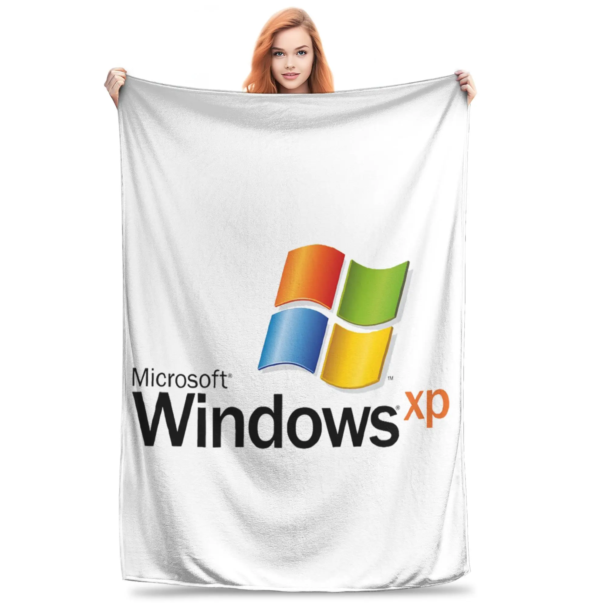 Windows Xp 2 Blankets Soft Warm Flannel Throw Blanket Cover for Bed Living room Picnic Travel Home Couch
