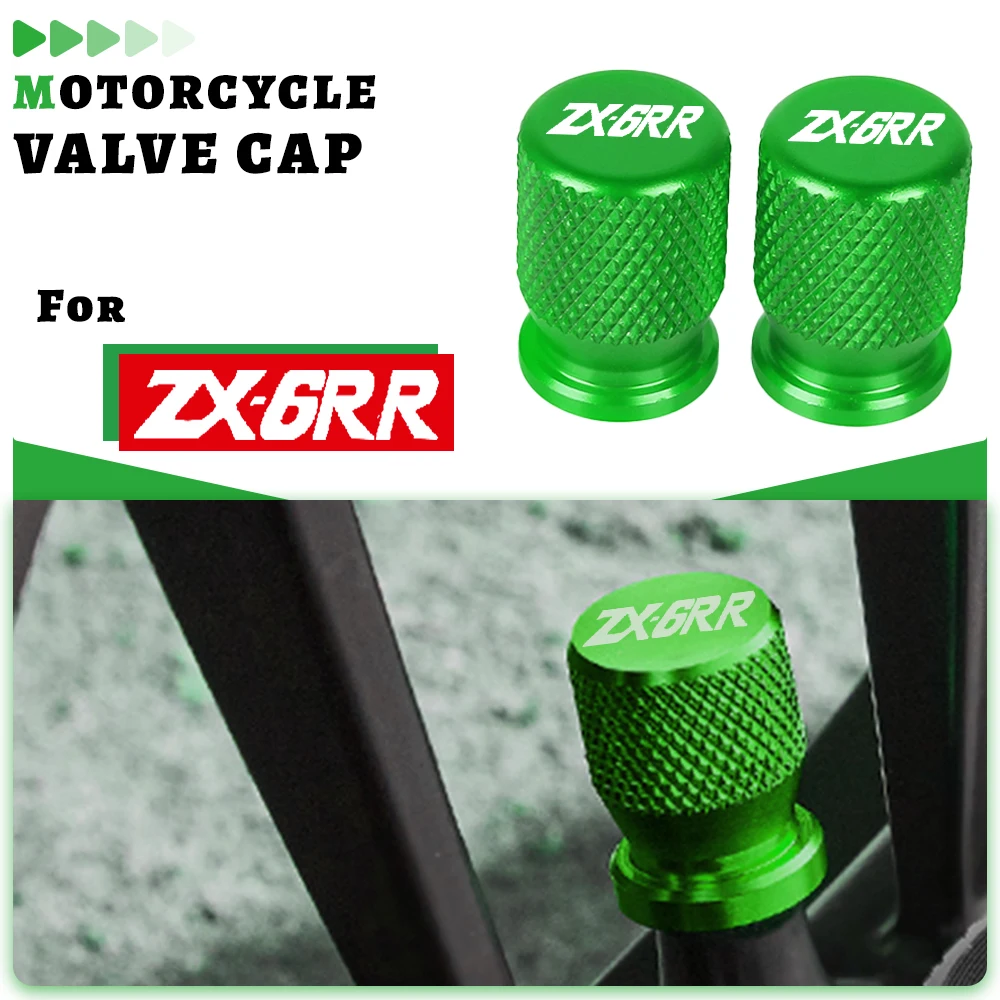 

Motorcycle CNC FOR KAWASAKI ZX6R ZX6RR ZX-6R ZX-6RR 2000-2004 Vehicle Wheel Tire Valve Air Port Stem Caps Covers Plug