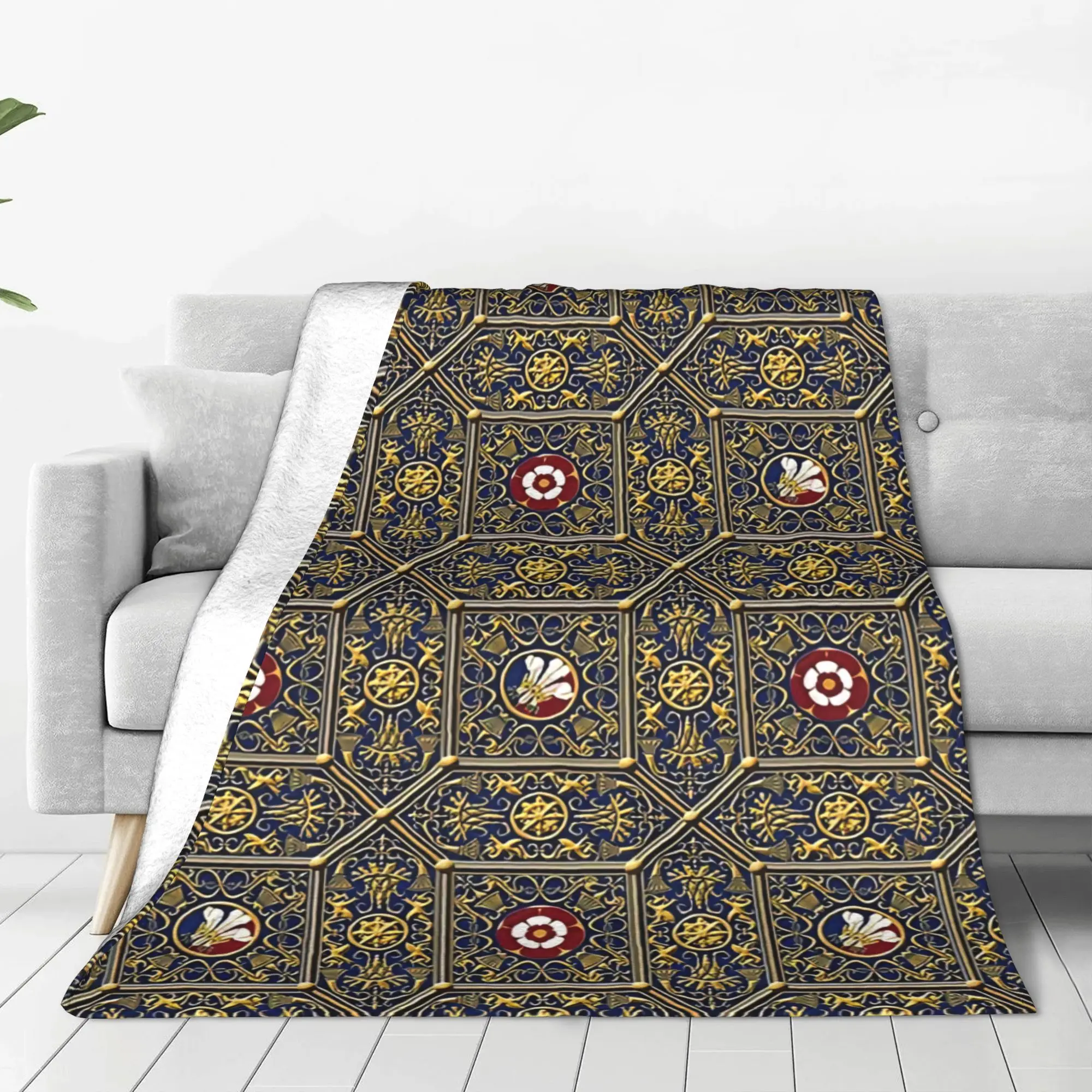 1PC Rose  England Rose Home Room Decorations Winter Blankets For Adults Bedding Home Interior Sofa Knee