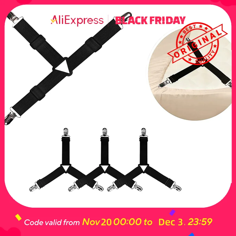 Multi-Purpose Elastic Clips - Adjustable Non-Slip Fasteners for Bedding, Tablecloths & Sofa Covers  bed frame queen