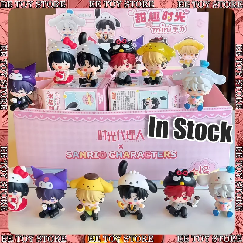 

In Stock Link Click X Sanrio Time Agent Sweet Moments Mini Figure Cute Decoration Officially Anime Figures Model Display Toy