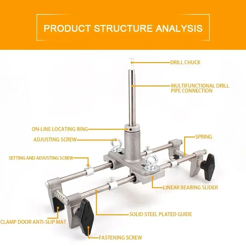 Mortice Lock Fitting Wooden door lock slotting machine mortising jig tool kit mortiser door lock fitting machine