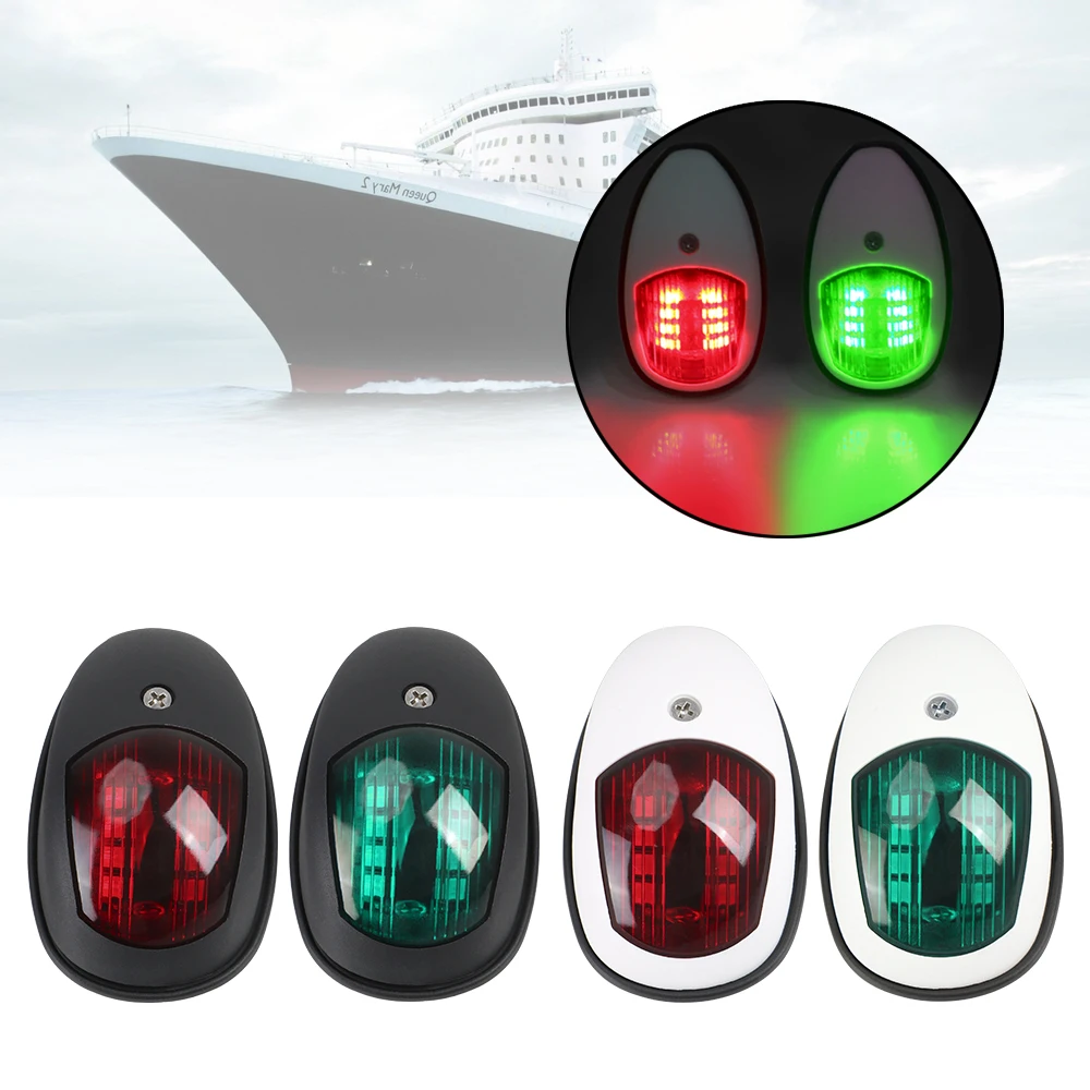 

Signal Warning Lamp 2Pcs/Set Waterproof Starboard Port Side Light LED Navigation Light