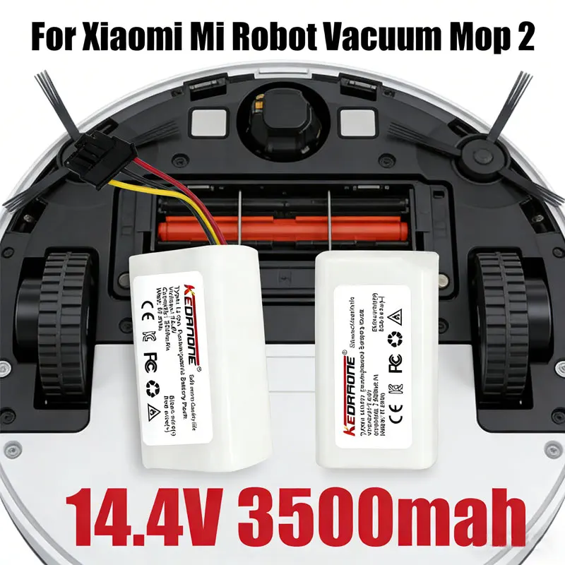 

2026 14.4V 2600mAh Battery for Xiaomi Mijia Mi Robot Vacuum-Mop 2 Lite MJSTL / Xiaomi Robot Vacuum E10 vacuum cleaner.