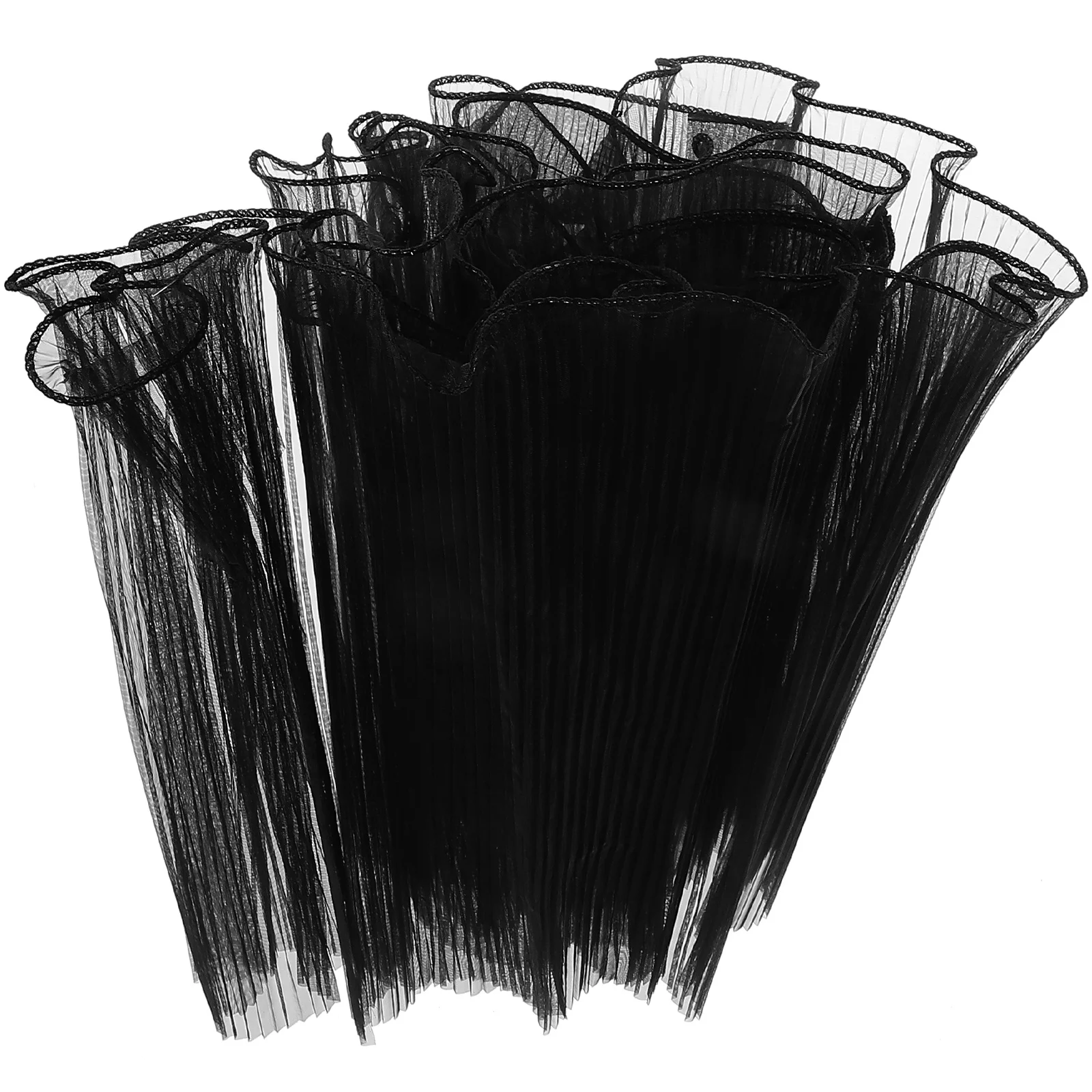 

Wave Mesh Flower Packaging Pleated Gauze Decorative Classic Color Fade Resistant Polyester Material Comfortable Thickness Flower